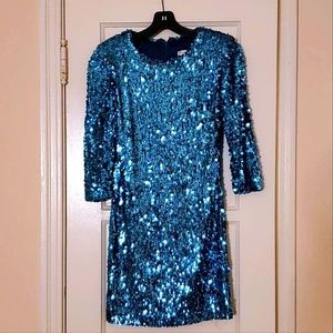 Blue Sequin dress by Rubber Ducky